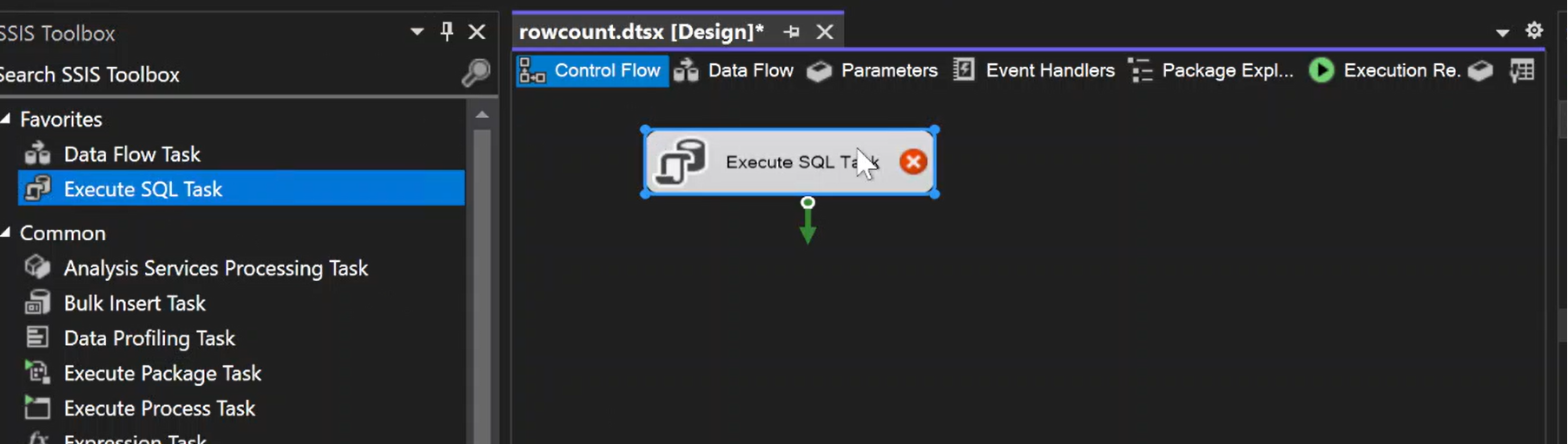Row Count Transformation In SSIS - hireforceglobal